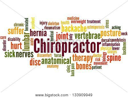 Chiropractor, Word Cloud Concept 4
