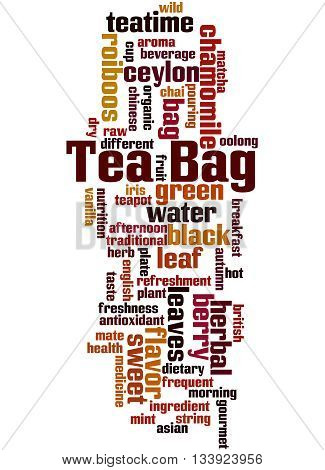 Tea Bag, Word Cloud Concept 9
