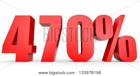 Discount 470 Percent Off. 3D Illustration.