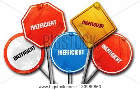 inefficient, 3D rendering, street signs