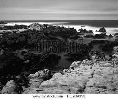Soft focus slow shutter speed Asilomar State Marine Reserve California