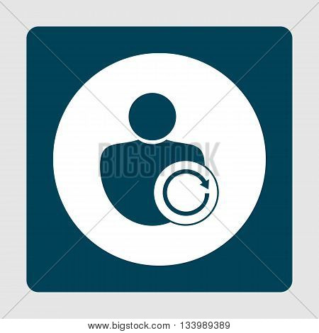 User Reload Icon In Vector Format. Premium Quality User Reload Symbol. Web Graphic User Reload Sign