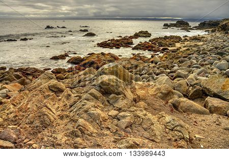 Monterey Bay from Asilomar State Marine Reserve California