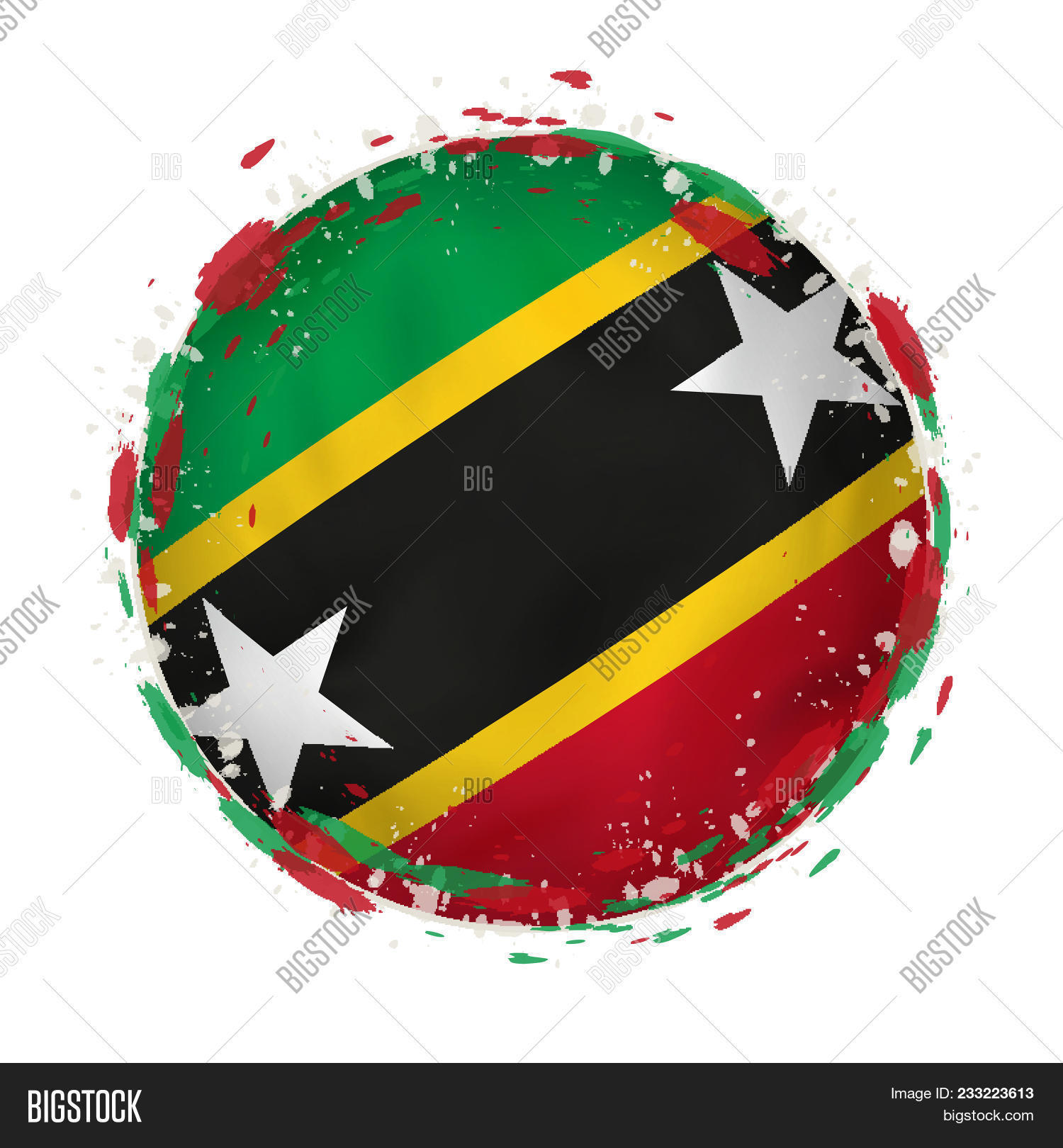 round grunge flag vector photo free trial bigstock