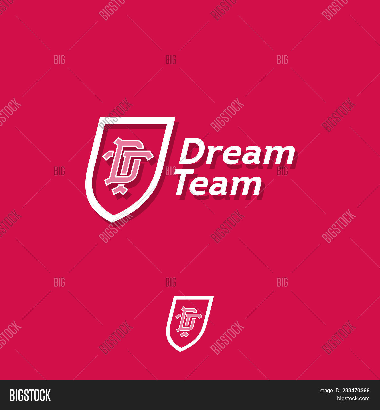 Wallpaper Dream Team Logo Vector Photo Free Trial Bigstock Desktop Wallpaper