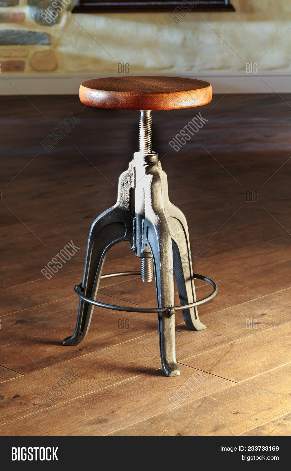 Vintage Swivel Stool Image & Photo (Free Trial) Bigstock