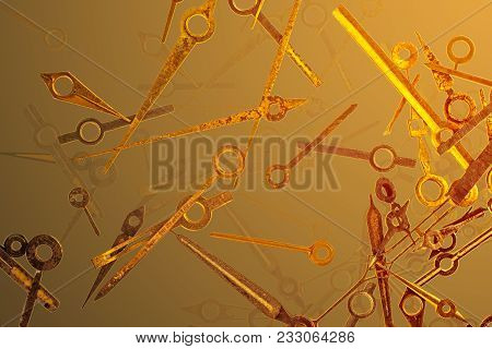 Lost Time Concept With Golden Shades And Lights