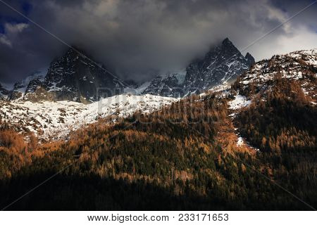 Mountain landscape in Haute Savoie, France, Europe