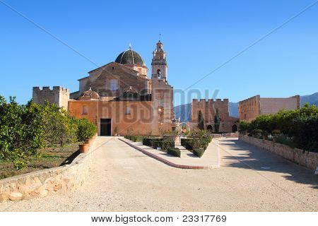 Santa Maria de la Valldigna Simat kloster monument i Valencia Spanien