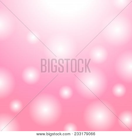 Soft Light Of Abstract Blur Bokeh Background. Vector Image