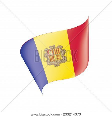 Andora Flag, Vector Illustration On A White Background