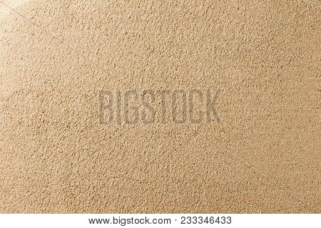 Close Up Texture Of Sand Beach From Top View For Wallpaper Background