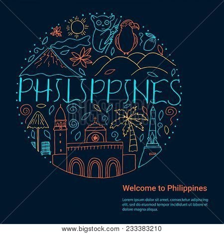 National Symbols Of Philippines. Culture And Architecture.