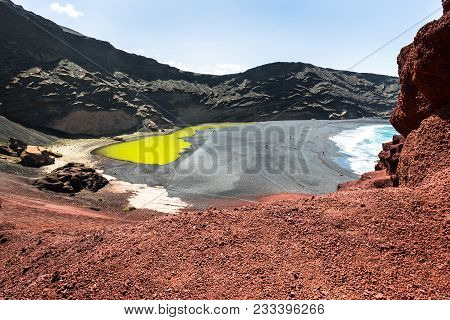 Green Lagoon At El Golfo, Lanzarote, Canary Islands
