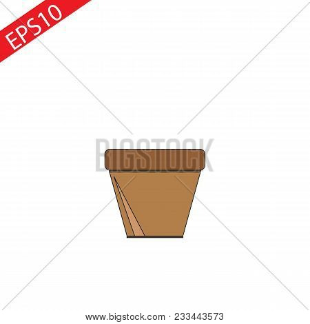 Vector Timeline Infographic Concept Of Planting Process In Flat Design. Illustration Of Ceramic Flow