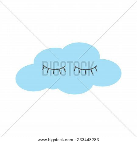 Kawaii Sleeping Cloud Weather In The Sky