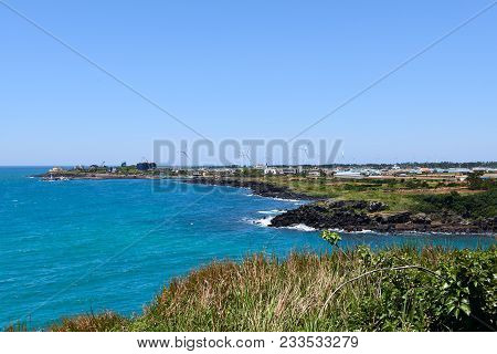 Scenery Of Course That Walk Along Hangyeong-myeon Coast Of Olle Trail Course No. 12 In Jeju Island, 