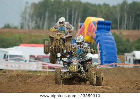 Moskva září 10: Pohár XSR-MOTO.RU kříž země 2011 fázi III 10 září 2011. Moskva Shere