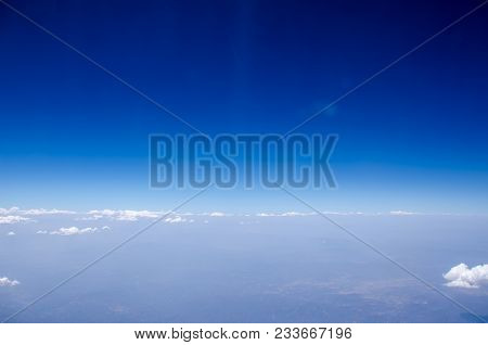 Sea Of Clouds View From An Airplane