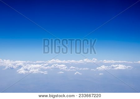 Sea Of Clouds View From An Airplane
