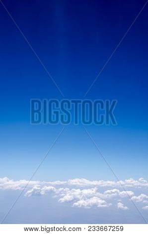 Sea Of Clouds View From An Airplane