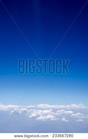 Sea Of Clouds View From An Airplane