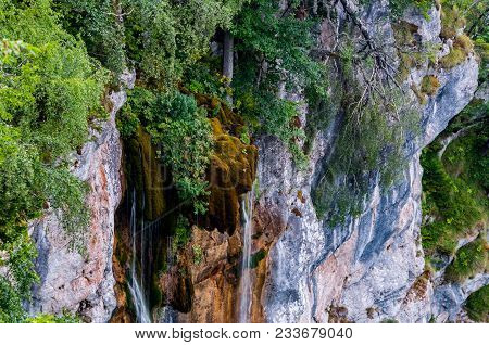 The High Waterfall Skakavac In The Capital City Of Sarajevo