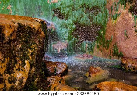 The High Waterfall Skakavac In The Capital City Of Sarajevo