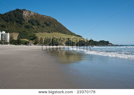 Mount maunganui, kystnære New Zealand.