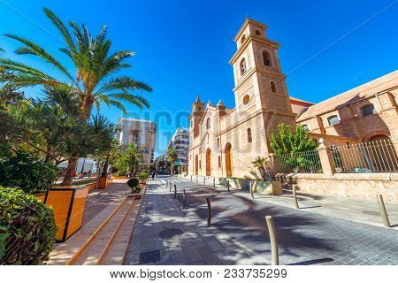Church Of Arciprestal De La Inmaculada Concepcion. Torrevieja, Spain.