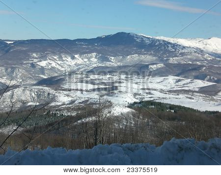 Winter in the mountens