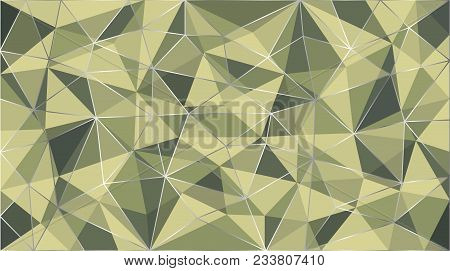 Camou Soldier Polygon Pattern, Vector Background Texture