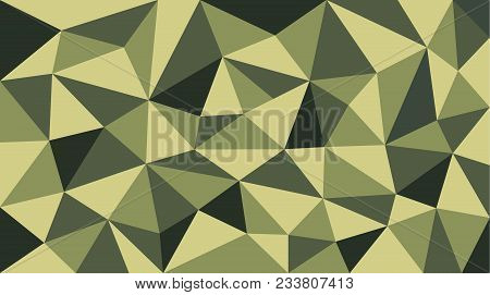 Camou Soldier Polygon Pattern, Vector Background Texture