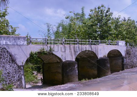 Old Bridge Connect Village At Bejiharjo, Gunungkidul, Yogyakarta, Indonesia.
