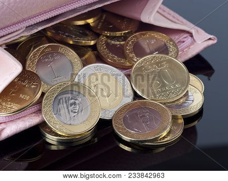 Purse, Open With Saudi Riyal Coins