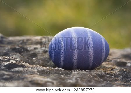 Nest Of Natural-colored Easter Eggs
