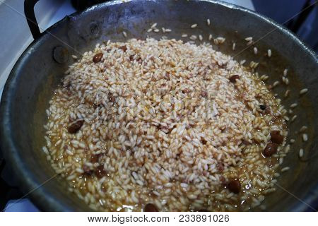 Panissa Or Paniscia Typical Preparation In Northwest Italy