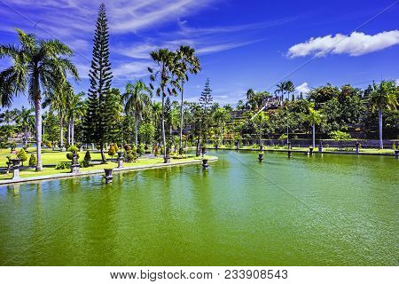 Sunny View Of Ujung Water Palace / Bali Indonesia /