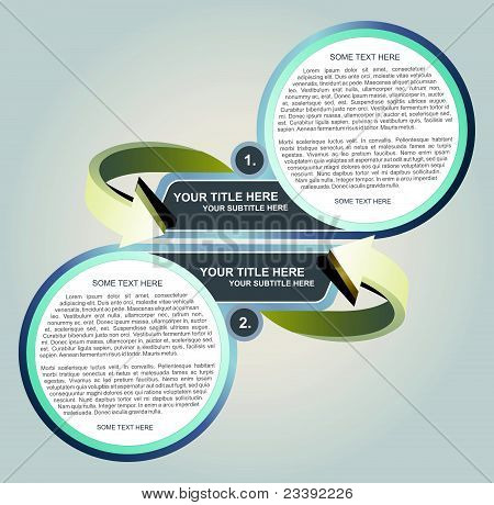 Vector fondo para dos textos