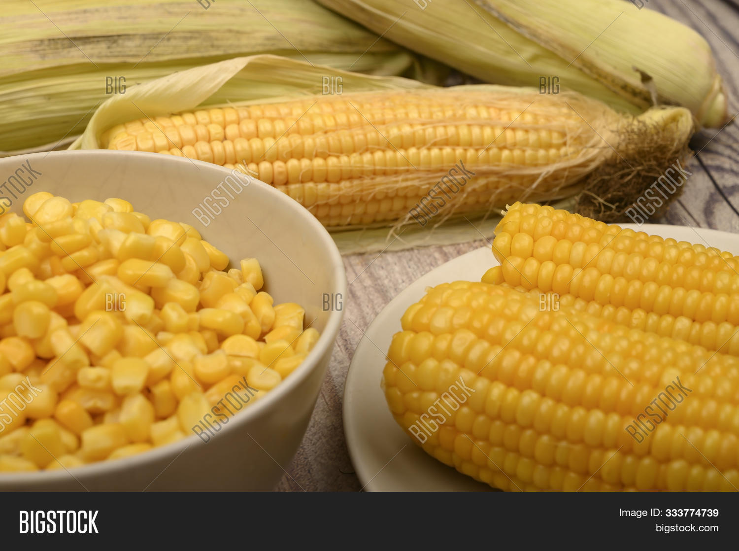 Two Boiled Ears Corn, Image & Photo (Free Trial) Bigstock