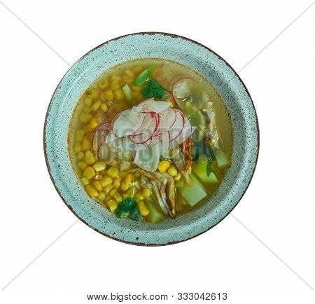 Pozole Rojo, Authentic Traditional Mexican Pozole Close Up