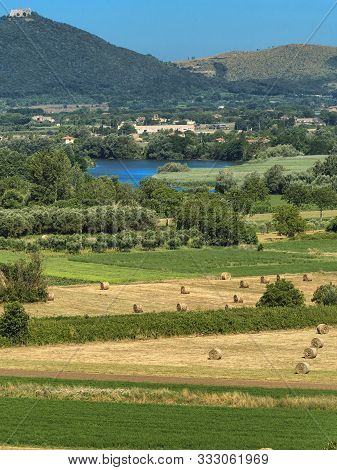 Rural Landscape Near Castel Morrone, In Caserta Province (campania, Italy) At Summer