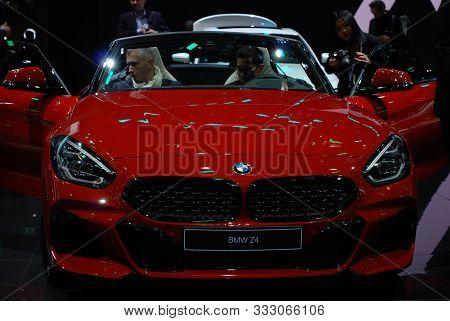 Paris, France - October 02, 2018: Bmw Z4 At Paris Motor Show