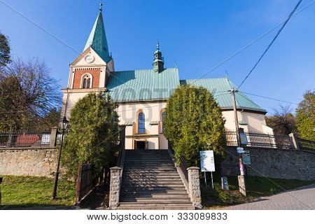 October 26, 2019, Lanckorona, Poland. St. John The Baptist Roman Catholic Church