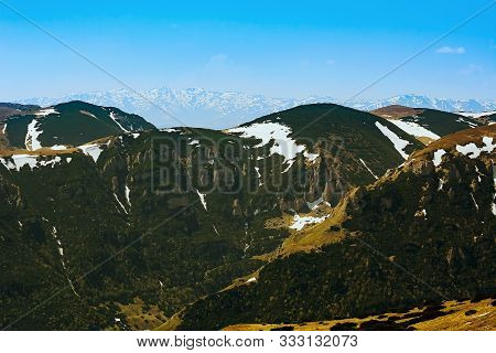 Bucegi Mountains (south Carphatians) Landscape In Romania