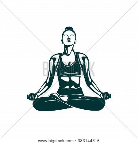 Yoga Logo Design Template. Health Care, Beauty, Spa, Relax, Meditation, Nirvana Concept Icon. Templa