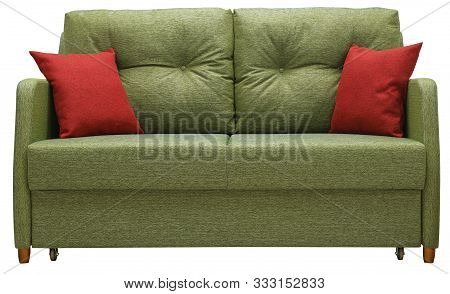 Sofa Isolated On White Background. Including Clipping Path