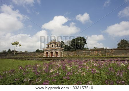 Hue, Thua Thien-hue, Vietnam - February 27, 2011: Gate Of Manifest Benevolence (cua Hien Nhon) In Th
