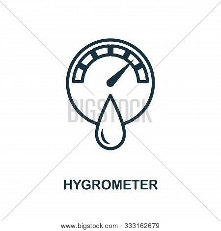 Hygrometer Icon Outline Style. Thin Line Creative Hygrometer Icon For Logo, Graphic Design And More