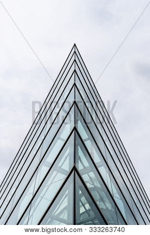 Berlin, Germany - July 28, 2019: Modern Glass Office Building In Berlin. Cdu Headquarter In Berlin.